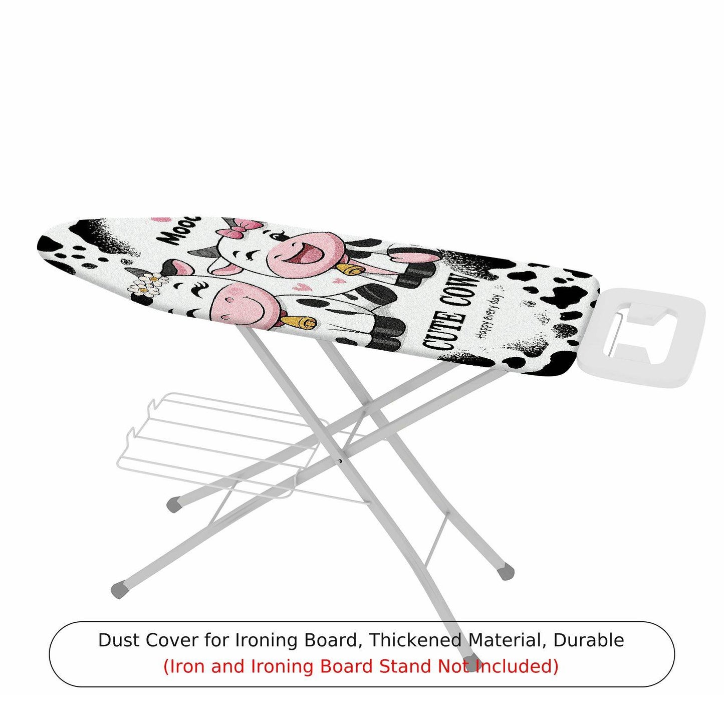 1-Piece Cute Cow Fun  Animal  Ironing Board Cover, Universal Size, Without Board