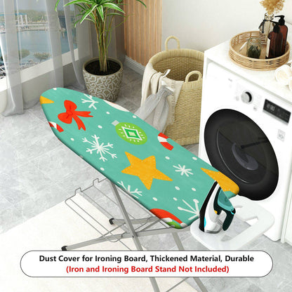 1-Piece Christmas Snowflake Santa  Ironing Board Cover, Universal Size, Without Board