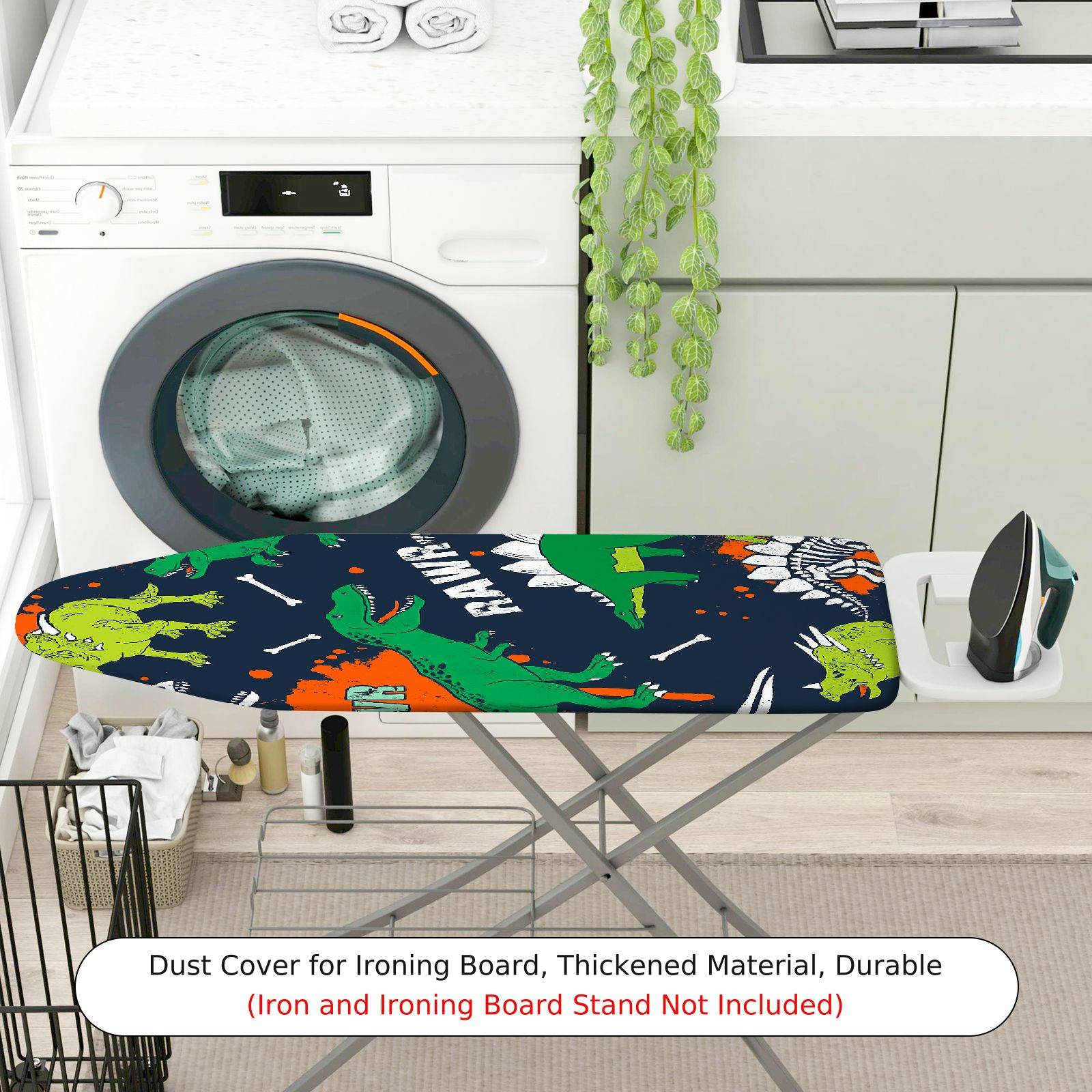 1-Piece Dinosaur  Fun  Ironing Board Cover, Universal Size, Without Board