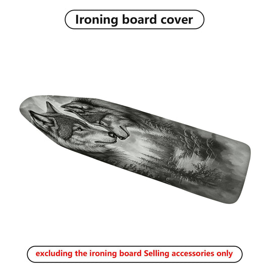 1-Piece Wolf Forest Nature  Ironing Board Cover, Universal Size, Without Board