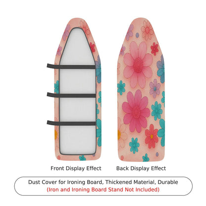 1-Piece Floral Pattern Colorful Fun Vibrant  Ironing Board Cover, Universal Size, Without Board