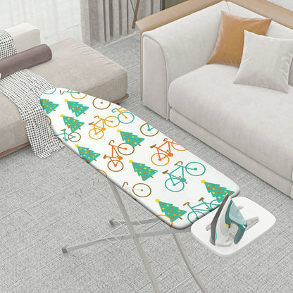 1-Piece Christmas Bicycle Forest  Ironing Board Cover, Universal Size, Without Board