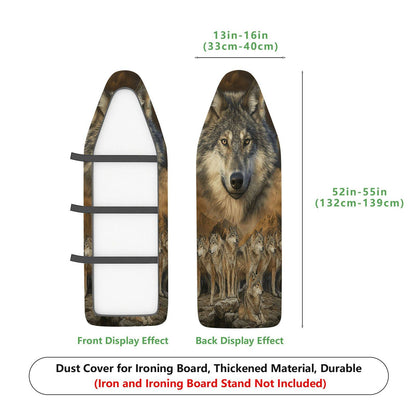 1-Piece Wolf Animal Nature  Ironing Board Cover, Universal Size, Without Board