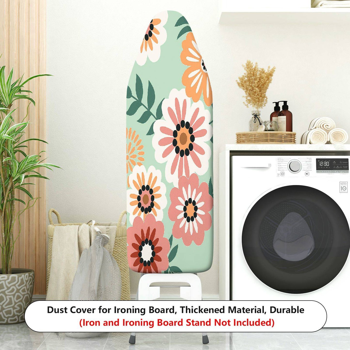 1-Piece Floral Pattern Printed Multifunction Decorative  Ironing Board Cover, Universal Size, Without Board