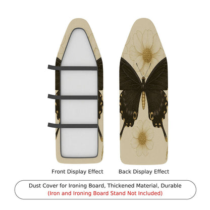 1-Piece butterfly floral beige  Ironing Board Cover, Universal Size, Without Board