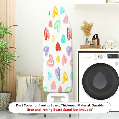 1-Piece Heart Colorful Pattern Fun  Ironing Board Cover, Universal Size, Without Board