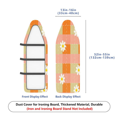 1-Piece Floral Plaid Daisy  Ironing Board Cover, Universal Size, Without Board