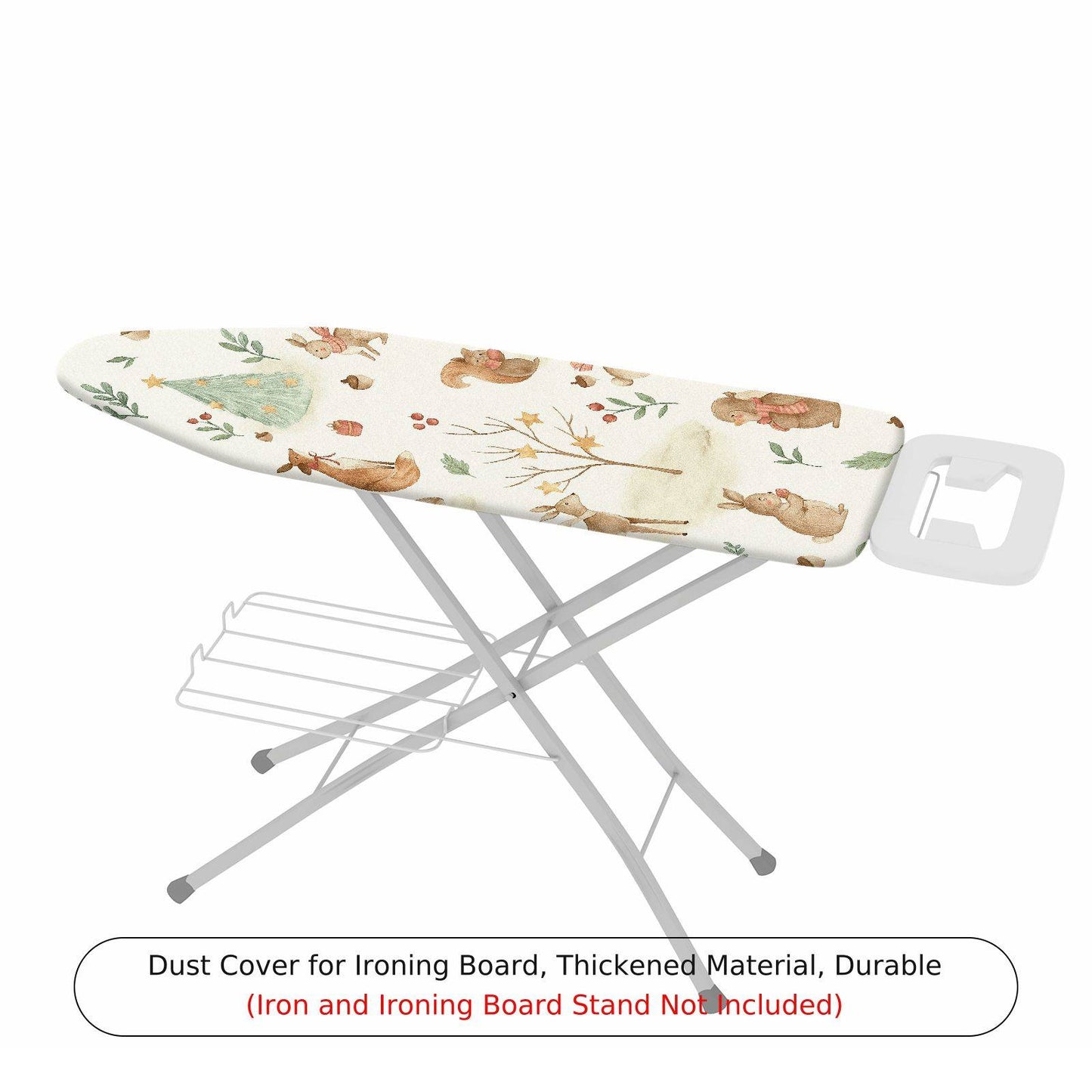 1-Piece Christmas Animals Forest  Ironing Board Cover, Universal Size, Without Board