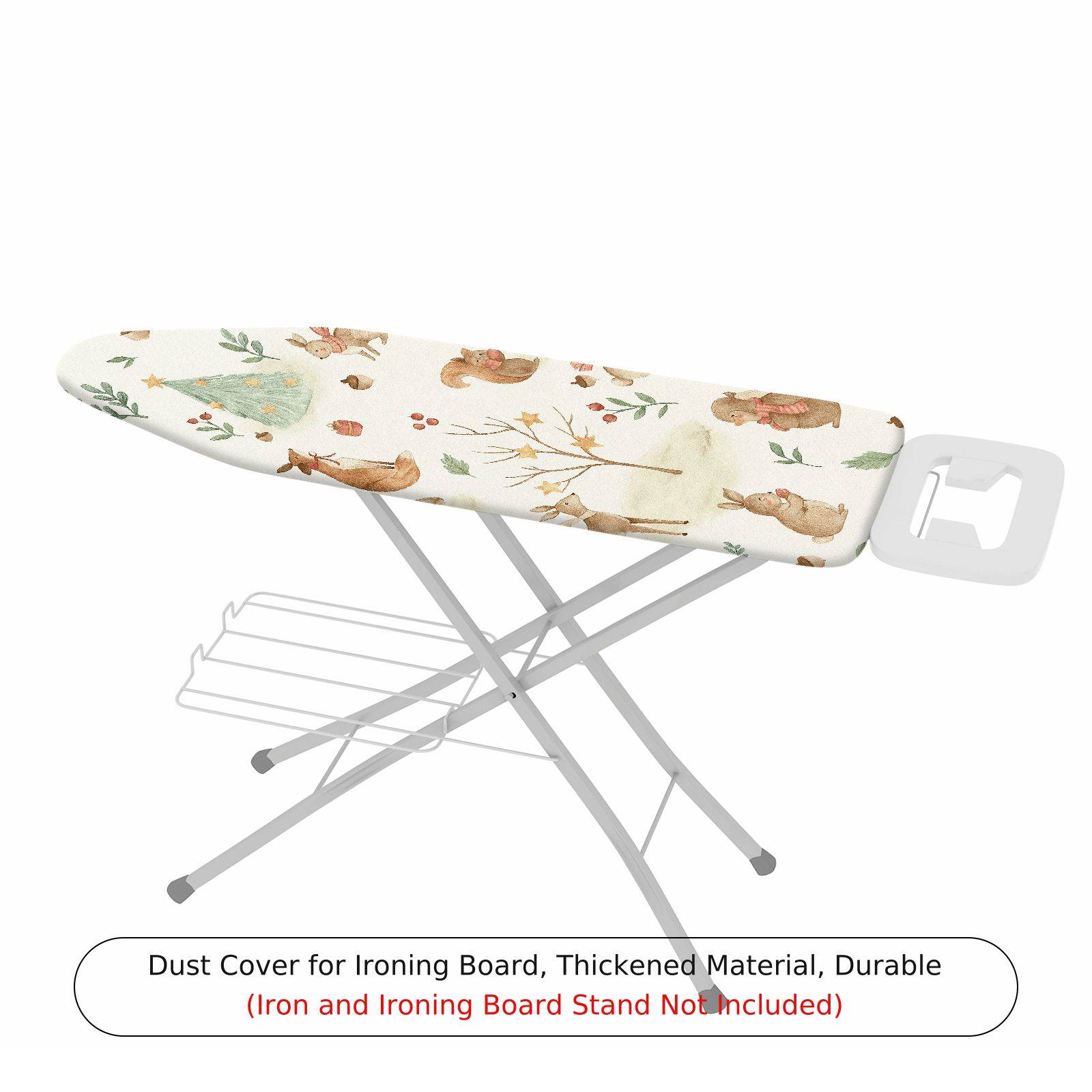 1-Piece Christmas Animals Forest  Ironing Board Cover, Universal Size, Without Board