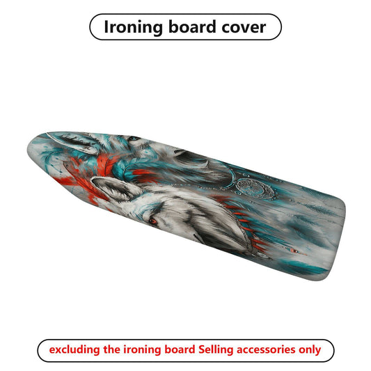 1-Piece Wolf Feather Colorful  Ironing Board Cover, Universal Size, Without Board