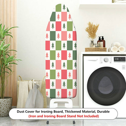 1-Piece Christmas Tree Pattern Colorful Blocks Decorative  Ironing Board Cover, Universal Size, Without Board
