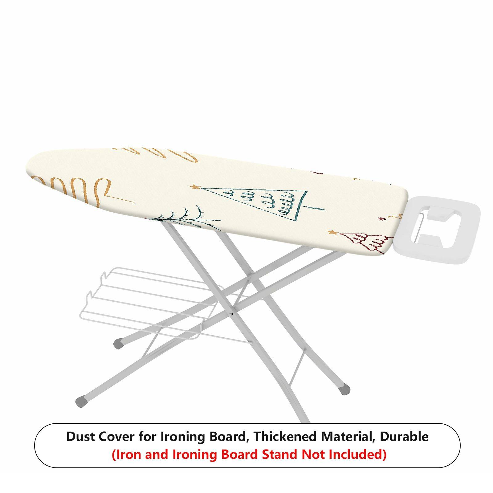 1-Piece Christmas Tree Pattern Holiday Season  Ironing Board Cover, Universal Size, Without Board