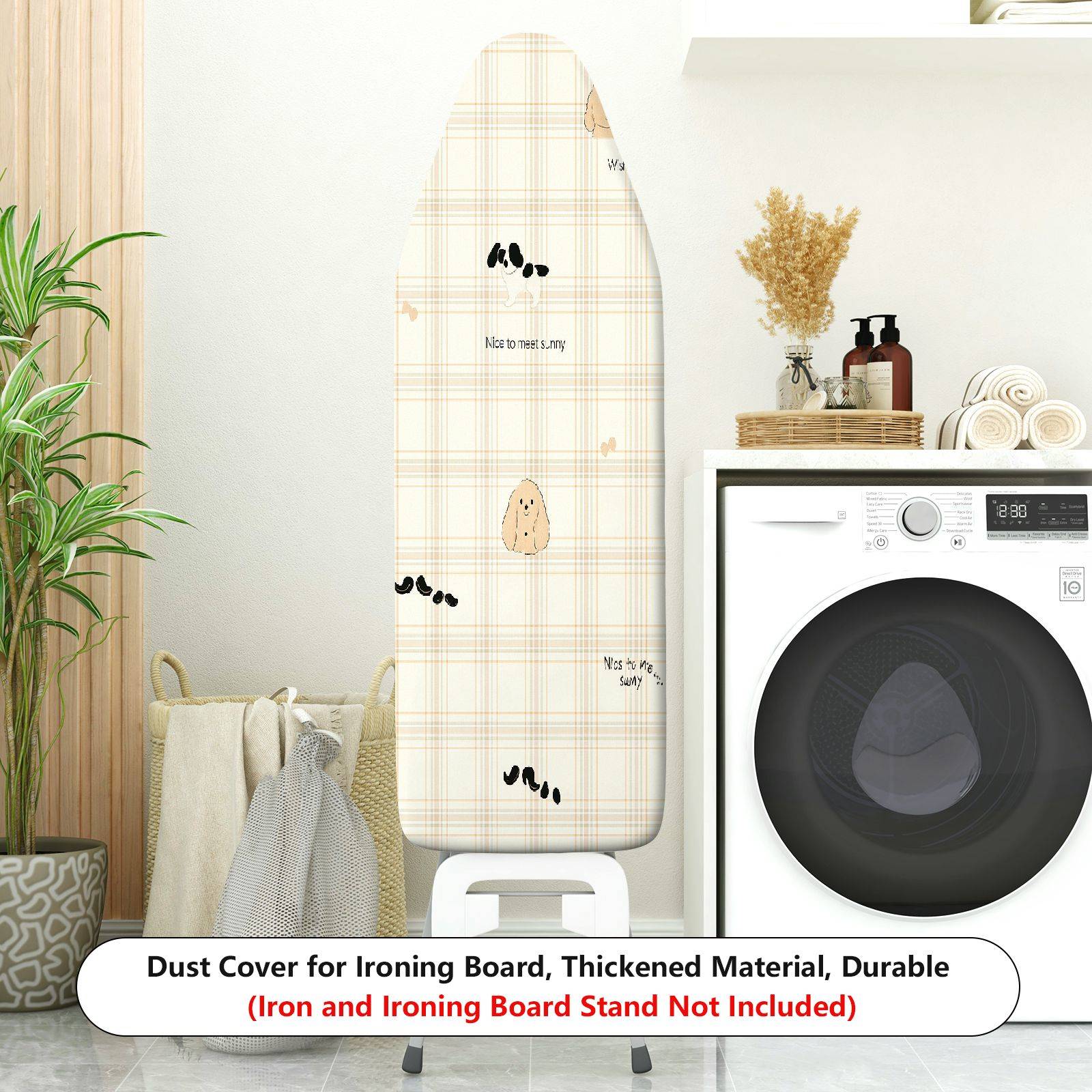 1-Piece Plaid Cute  Ironing Board Cover, Universal Size, Without Board