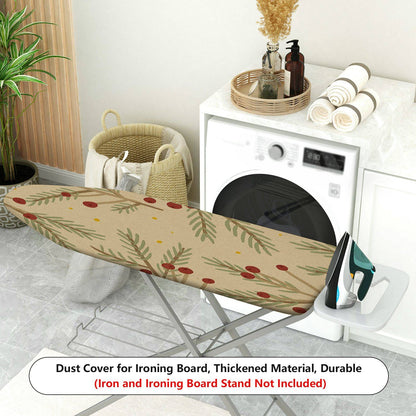 1-Piece Christmas Berry Pine Holiday  Ironing Board Cover, Universal Size, Without Board