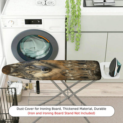 1-Piece Wolf Animal Nature  Ironing Board Cover, Universal Size, Without Board