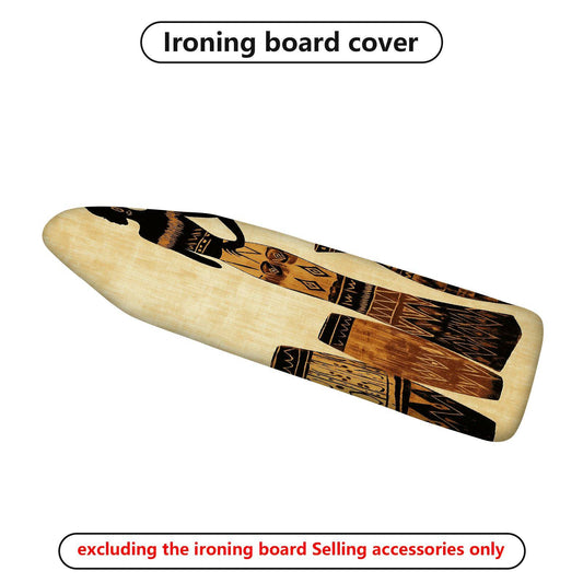 1-Piece African Tribal Pattern Ethnic Drum  Ironing Board Cover, Universal Size, Without Board