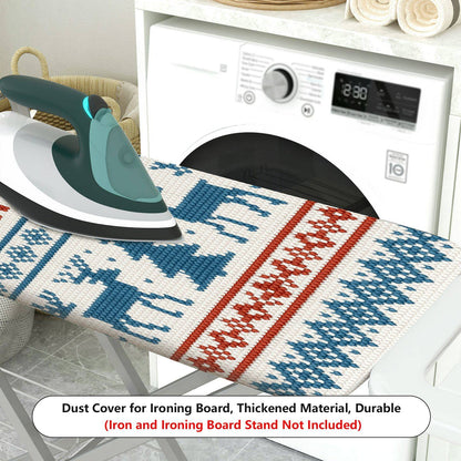 1-Piece Winter Christmas Deer  Ironing Board Cover, Universal Size, Without Board