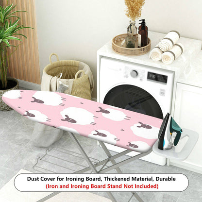 1-Piece Pink Sheep  Fun  Ironing Board Cover, Universal Size, Without Board