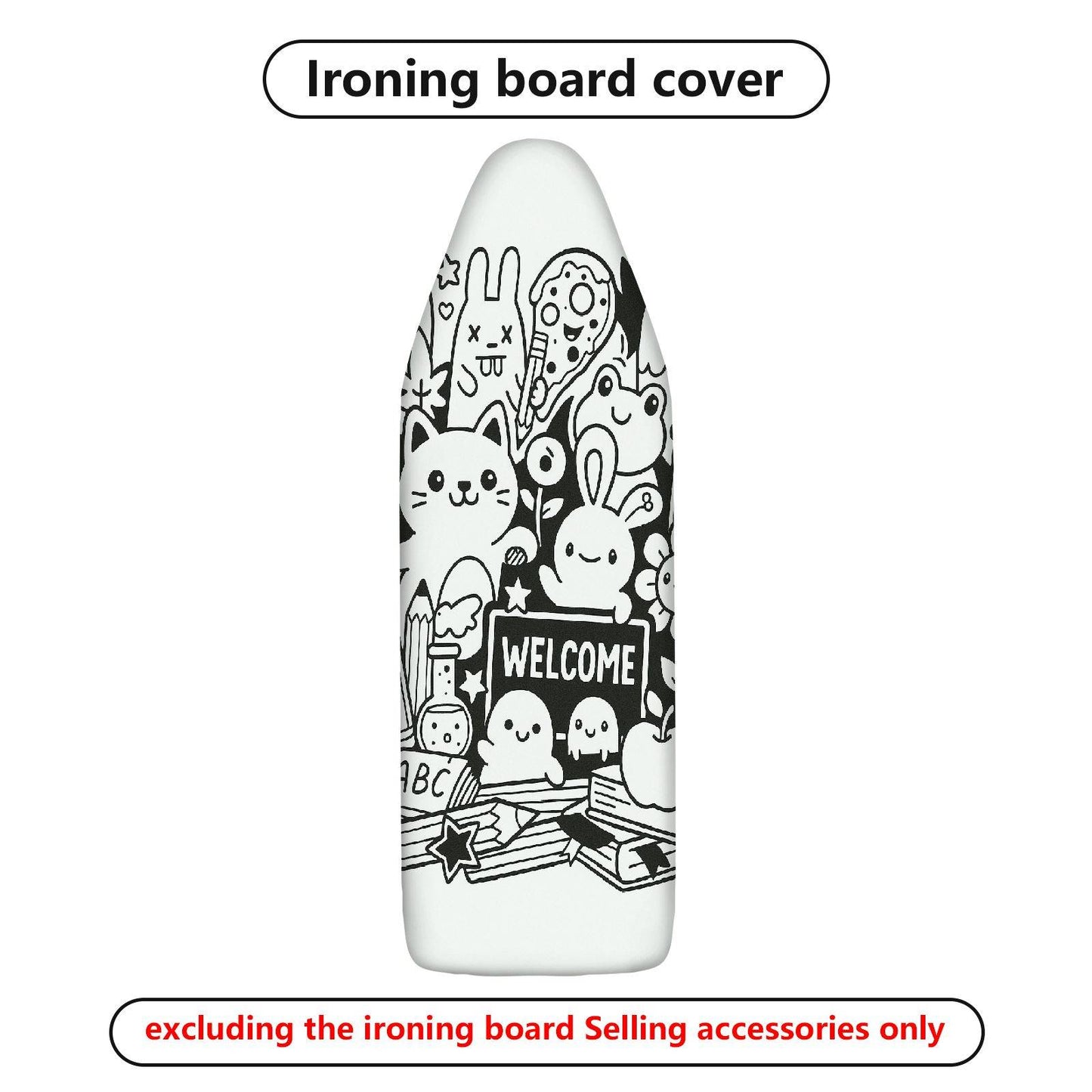 1-Piece Cute  Animal Welcome  Ironing Board Cover, Universal Size, Without Board