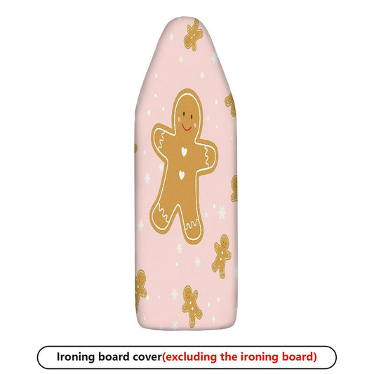 1-Piece Christmas Gingerbread Snowflake  Ironing Board Cover, Universal Size, Without Board