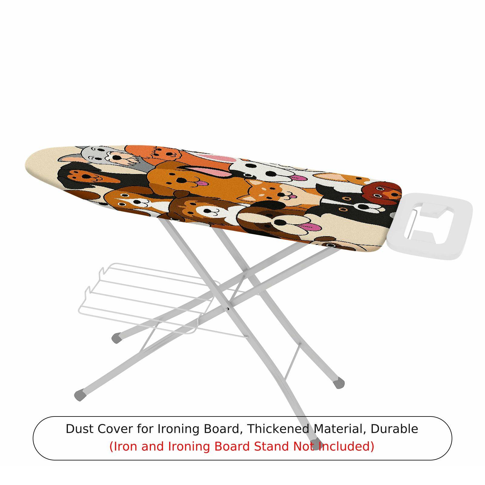 1-Piece Cute Dogs  Fun  Ironing Board Cover, Universal Size, Without Board