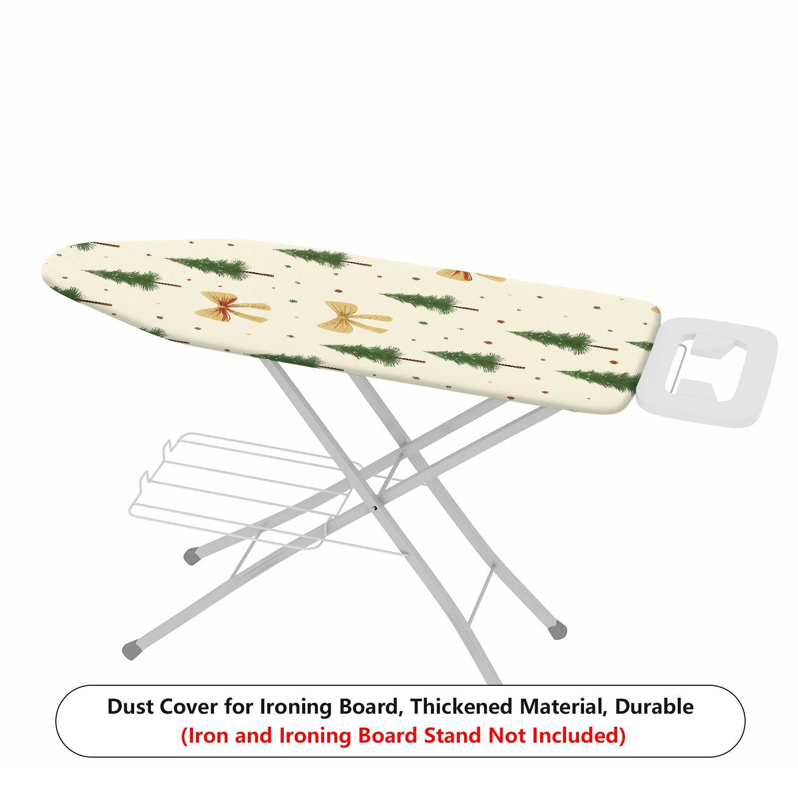 1-Piece Christmas Tree Bow Pattern Holiday  Ironing Board Cover, Universal Size, Without Board