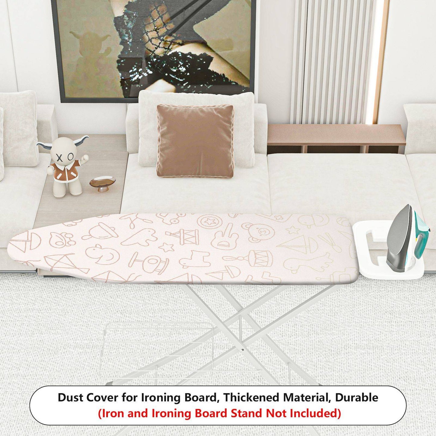 1-Piece Pattern Cute Style Fun Design  Ironing Board Cover, Universal Size, Without Board
