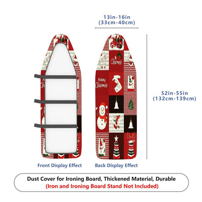 1-Piece Christmas Santa Bell  Ironing Board Cover, Universal Size, Without Board