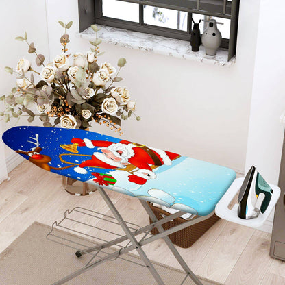 1-Piece Christmas Santa Reindeer Snow  Ironing Board Cover, Universal Size, Without Board
