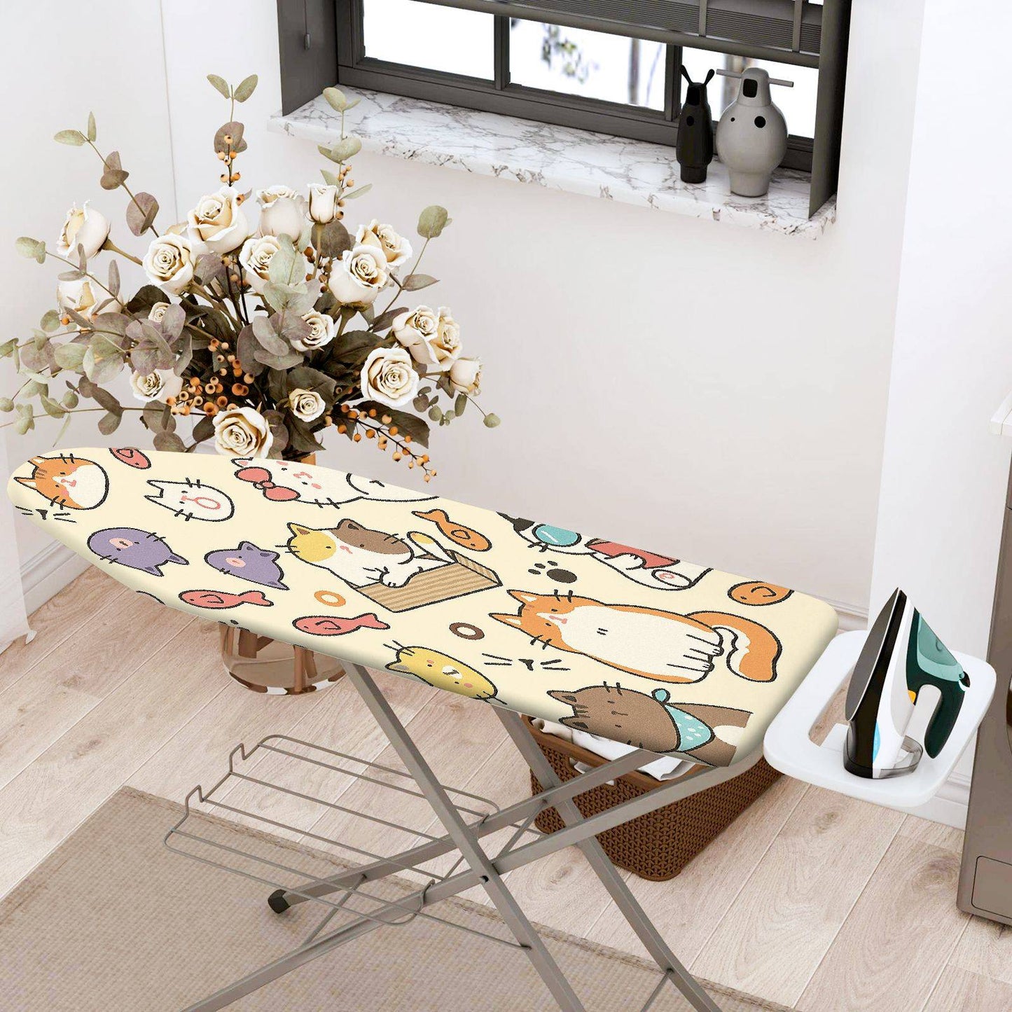 1-Piece Cute  Animal Cat  Ironing Board Cover, Universal Size, Without Board