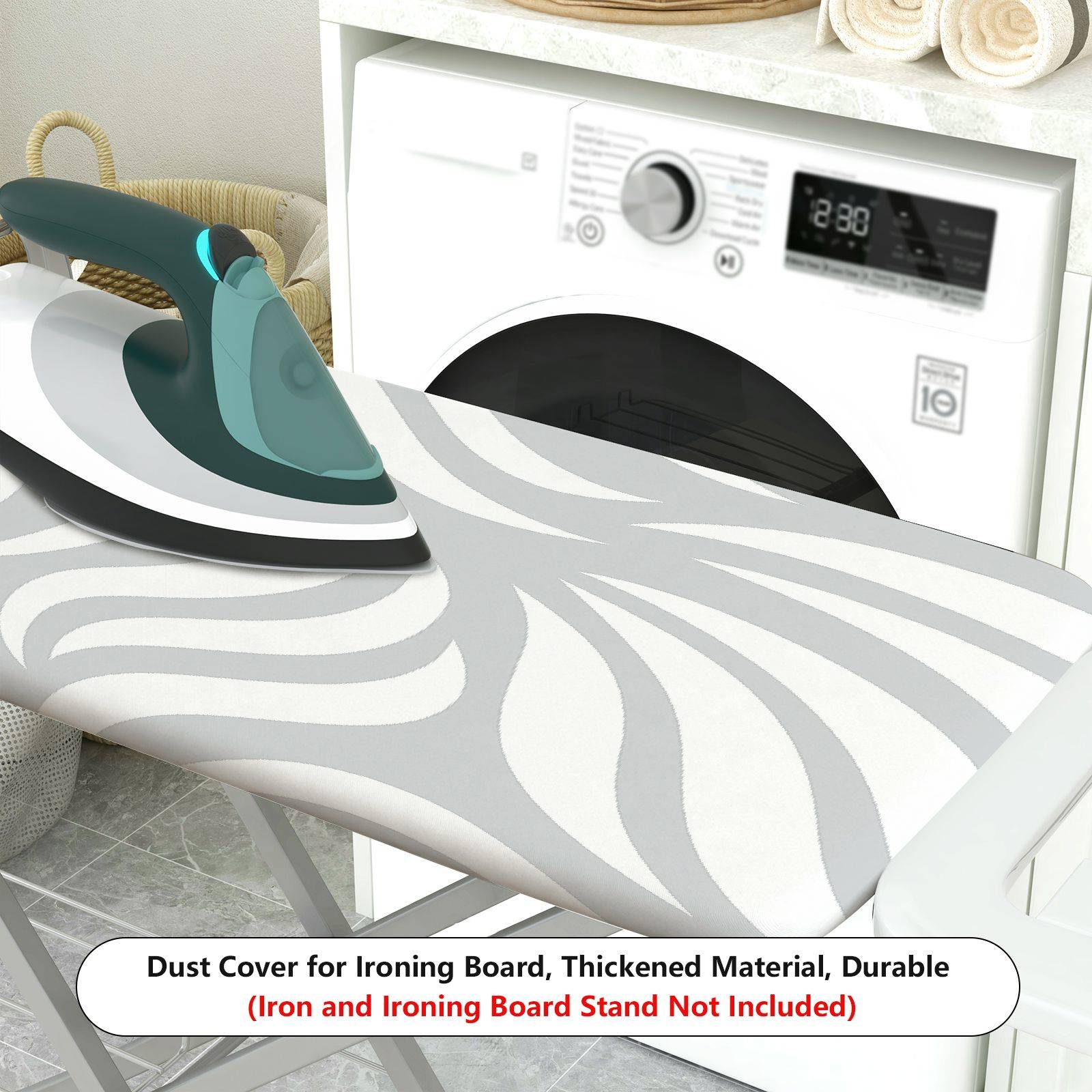 1-Piece Abstract Grey Pattern Modern Style  Ironing Board Cover, Universal Size, Without Board