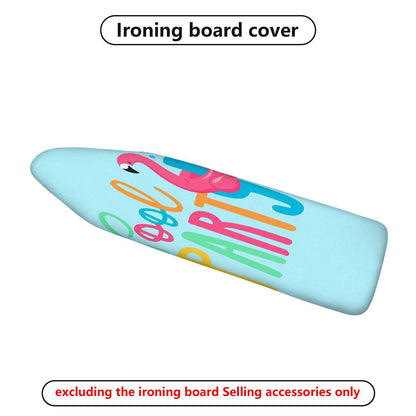 1-Piece Flamingo Colorful Fun  Ironing Board Cover, Universal Size, Without Board