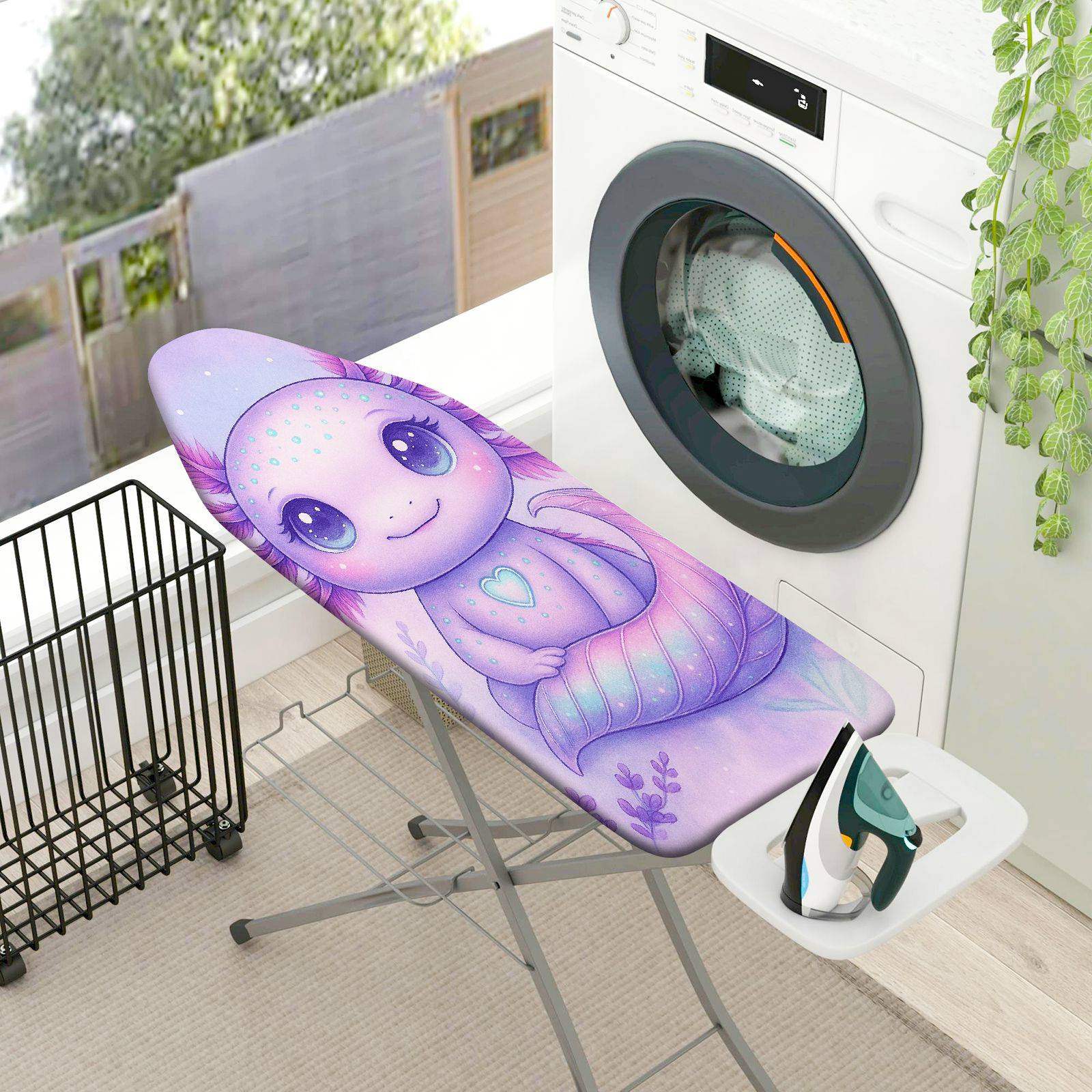 1-Piece Purple Cute  Ironing Board Cover, Universal Size, Without Board