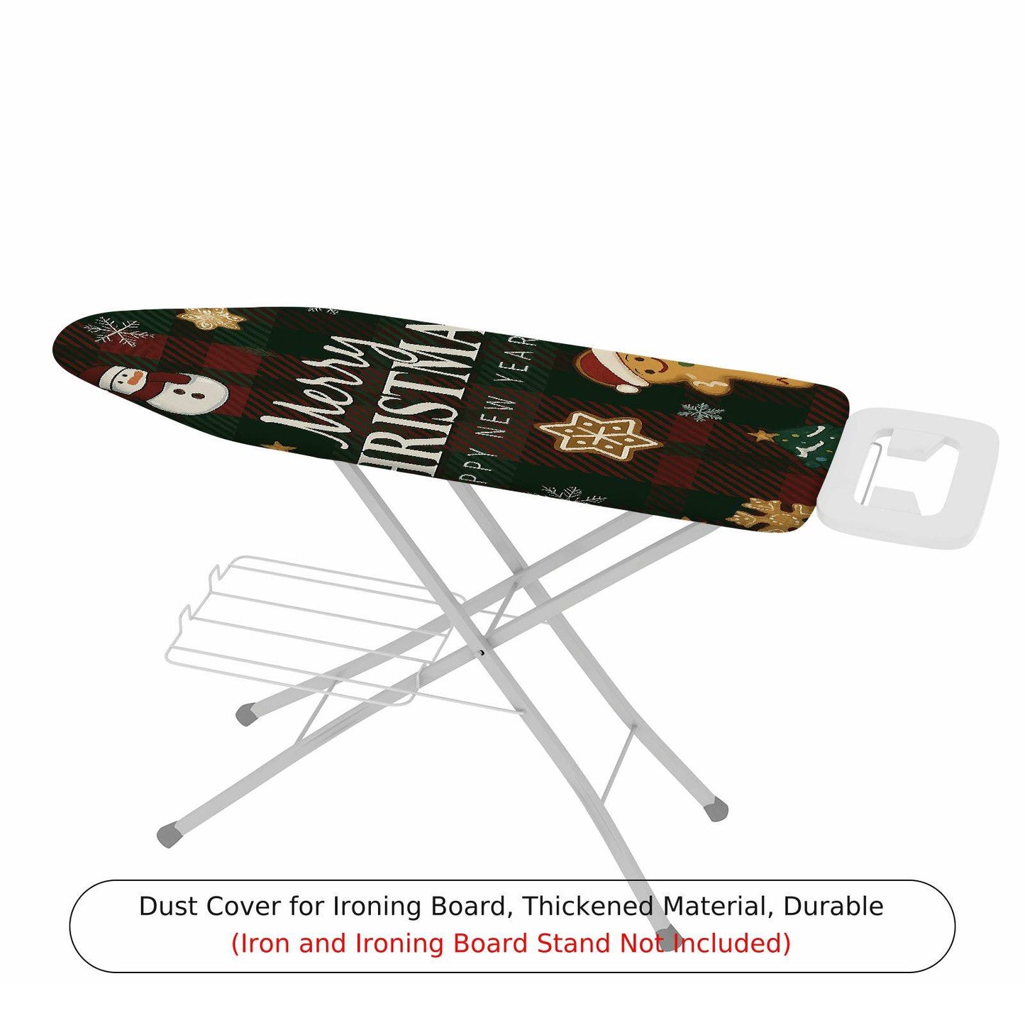 1-Piece Christmas Santa Gingerbread  Ironing Board Cover, Universal Size, Without Board