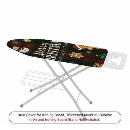 1-Piece Christmas Santa Gingerbread  Ironing Board Cover, Universal Size, Without Board