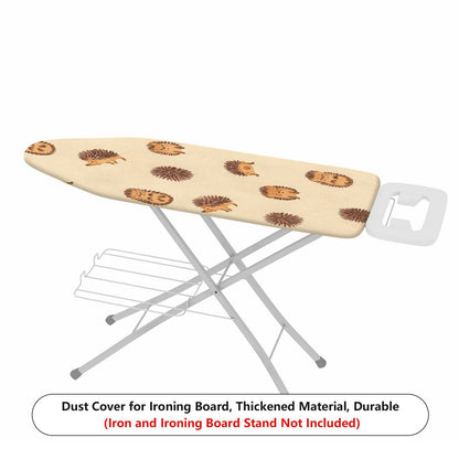 1-Piece Hedgehog Animal Print Beige  Ironing Board Cover, Universal Size, Without Board