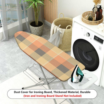 1-Piece Plaid Geometric Neutral  Ironing Board Cover, Universal Size, Without Board