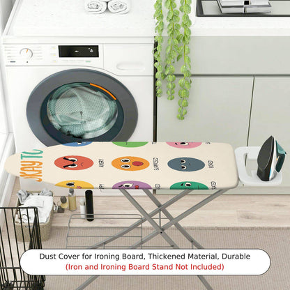 1-Piece Emoji  Fun  Ironing Board Cover, Universal Size, Without Board