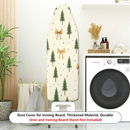 1-Piece Christmas Tree Bow Pattern Holiday  Ironing Board Cover, Universal Size, Without Board