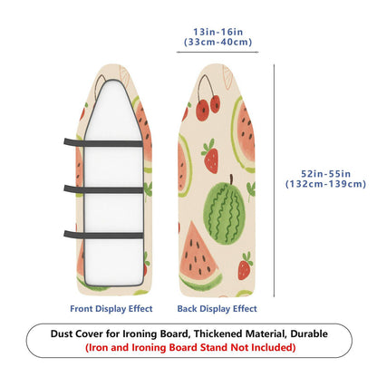 1-Piece with Fruit Pattern, Watermelon, Strawberry, Cherry, Household  Ironing Board Cover, Universal Size, Without Board