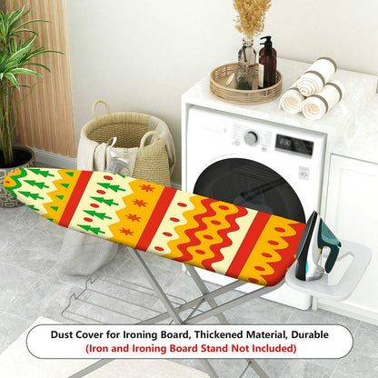 1-Piece Christmas Trees Festive Patterns Colorful  Ironing Board Cover, Universal Size, Without Board