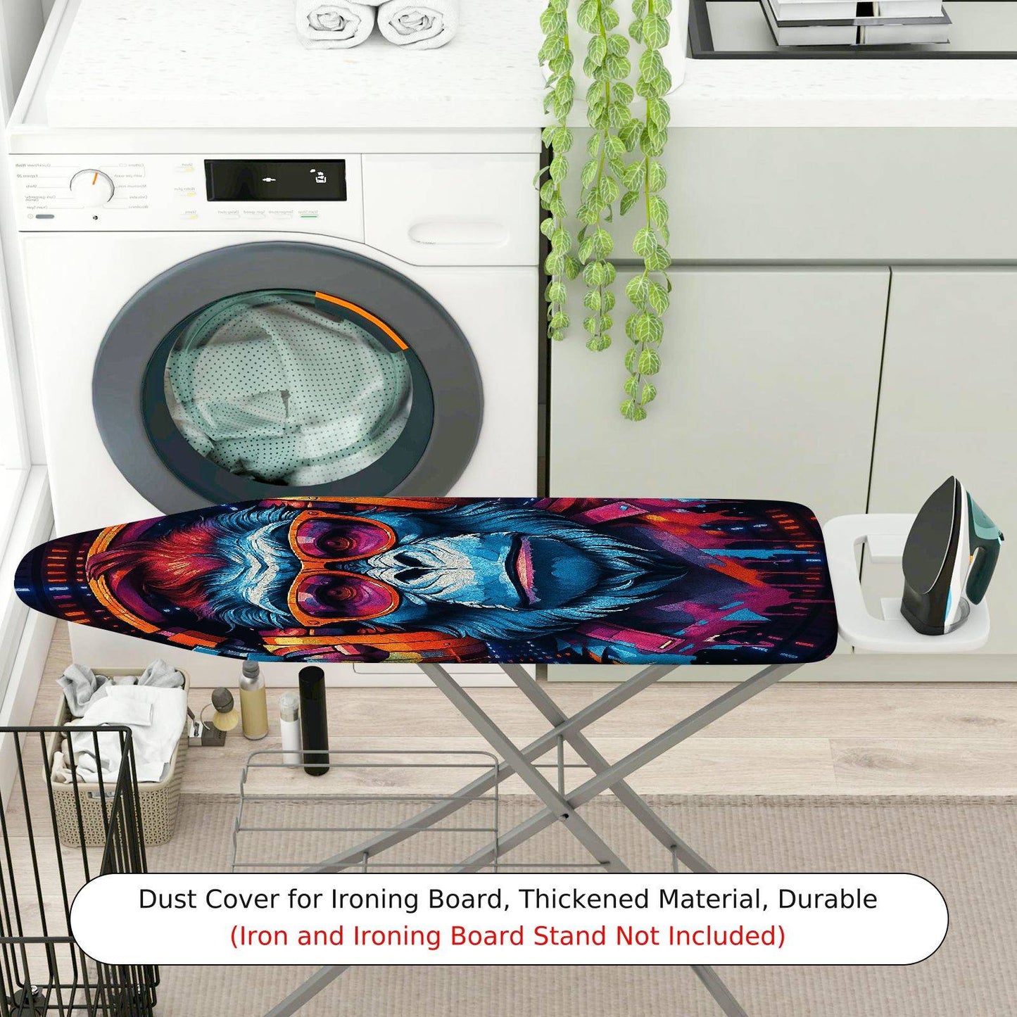1-Piece Animal Art Funky Gorilla  Ironing Board Cover, Universal Size, Without Board
