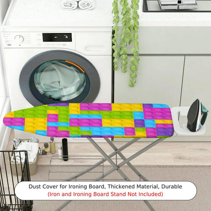 1-Piece Colorful Brick Pattern Fun Bright  Ironing Board Cover, Universal Size, Without Board