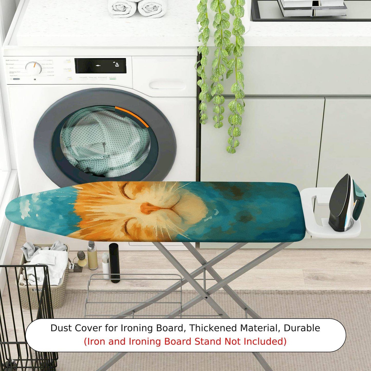 1-Piece Cat Pattern Cute Art  Ironing Board Cover, Universal Size, Without Board