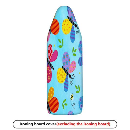 1-Piece Butterfly Colorful Print Fun  Ironing Board Cover, Universal Size, Without Board