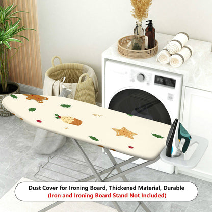 1-Piece Christmas Gingerbread Star  Ironing Board Cover, Universal Size, Without Board