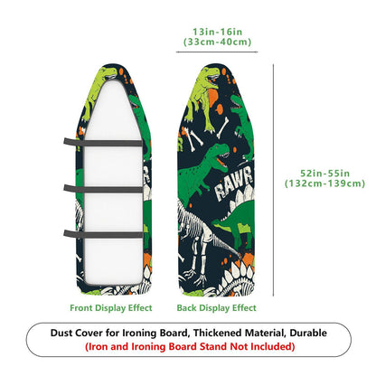 1-Piece Dinosaur Colorful Pattern Fun  Ironing Board Cover, Universal Size, Without Board