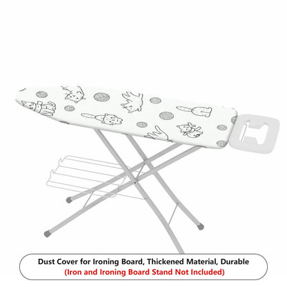 1-Piece Cat Yarn Fun  Ironing Board Cover, Universal Size, Without Board