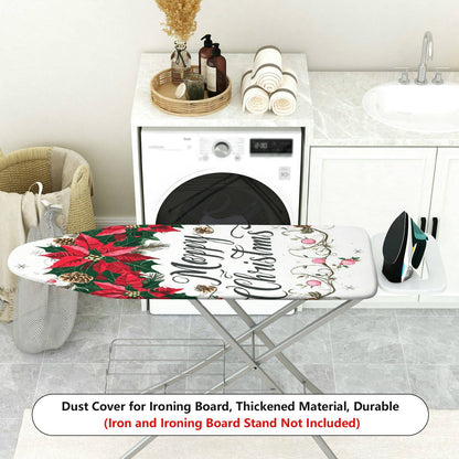 1-Piece Christmas Decoration Floral Happy Holidays  Ironing Board Cover, Universal Size, Without Board