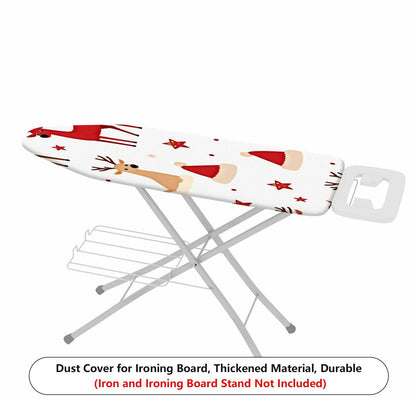 1-Piece Christmas Reindeer Santa  Ironing Board Cover, Universal Size, Without Board